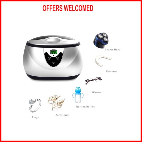 Ultrasonic Jewelry & Retainer Cleaner Machine with Timer - Picture 4 of 7